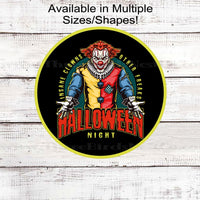 Halloween Clown Sign - Vintage Halloween - Welcome to Our Home - Spooky Signs