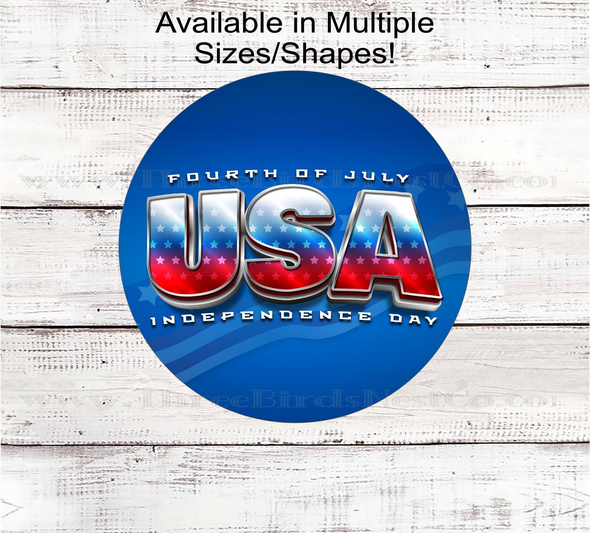 USA Independence Day 4th of July Patriotic Welcome Sign - American Flag