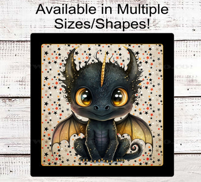 Happy Halloween Wreath Sign - Dragon Sign - Celestial Sign
