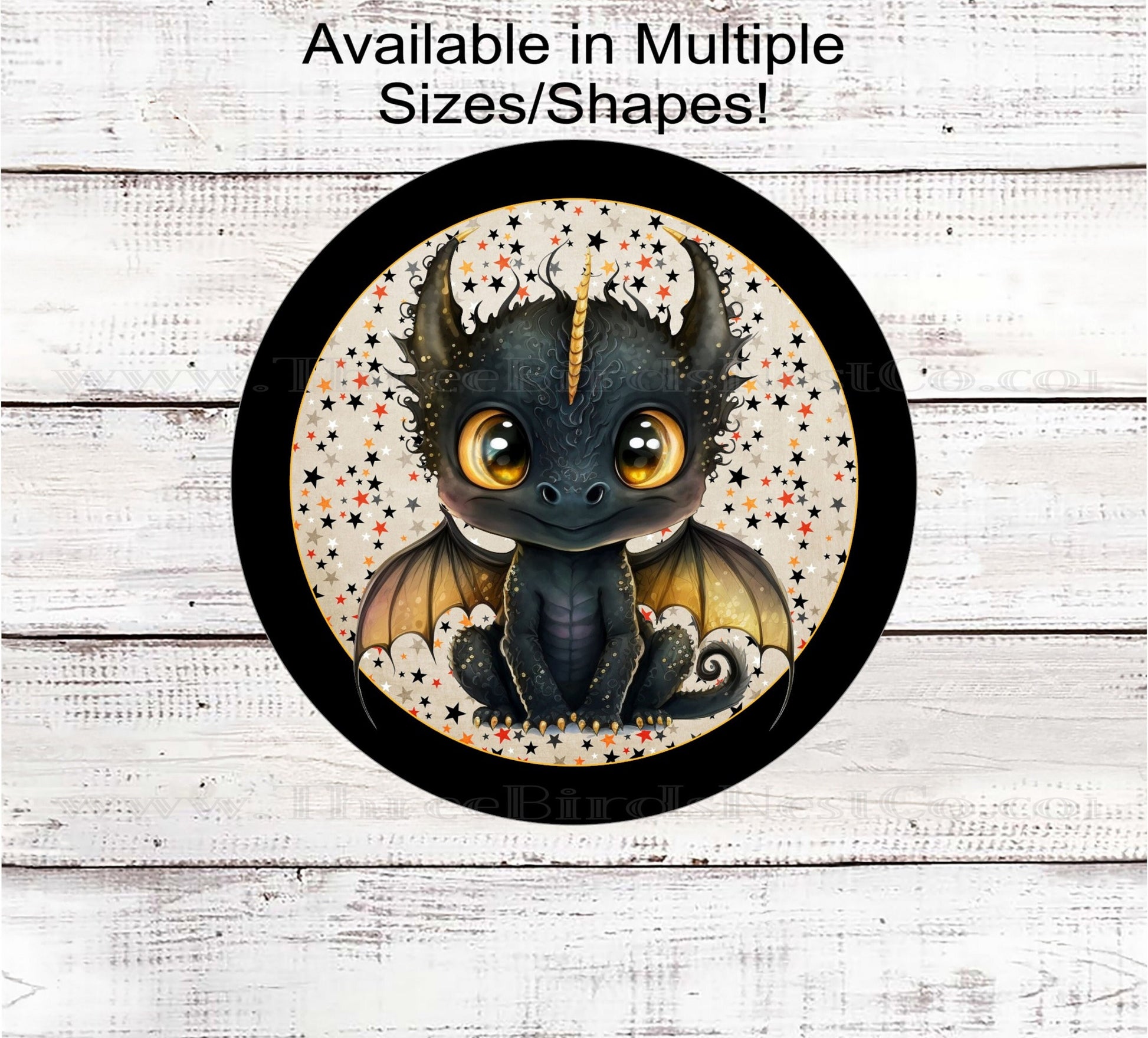 Happy Halloween Wreath Sign - Dragon Sign - Celestial Sign