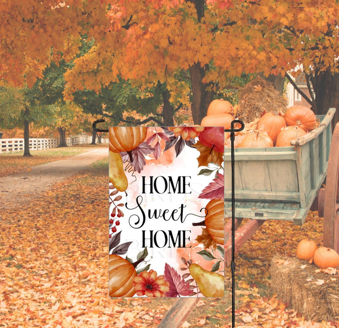 Home Sweet Home Fall Double-Sided Garden Flag