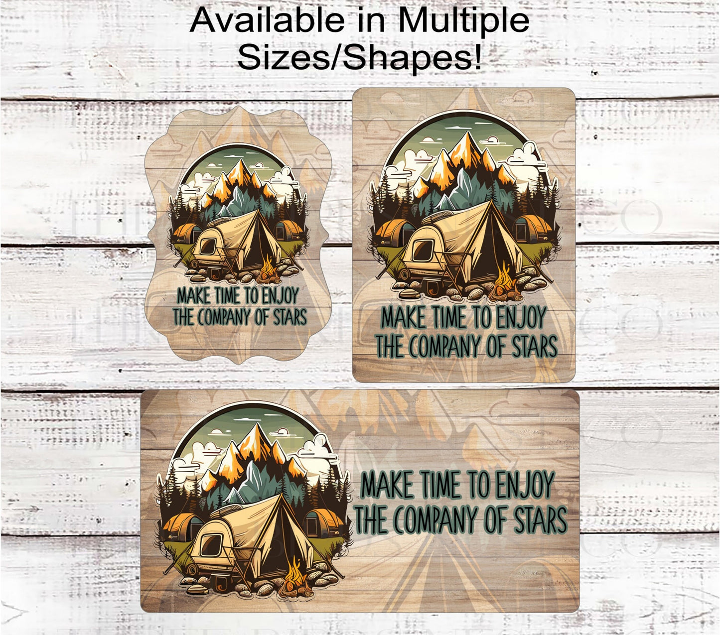 Under the Stars Camping Wreath Signs - Camping Lover - Tent Camping - Nature Lover