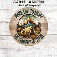 Under the Stars Camping Wreath Signs - Camping Lover - Tent Camping - Nature Lover