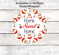 
              Home Sweet Home Welcome Wreath Sign - Cherry Cupcake Sign - Everyday Sign
            