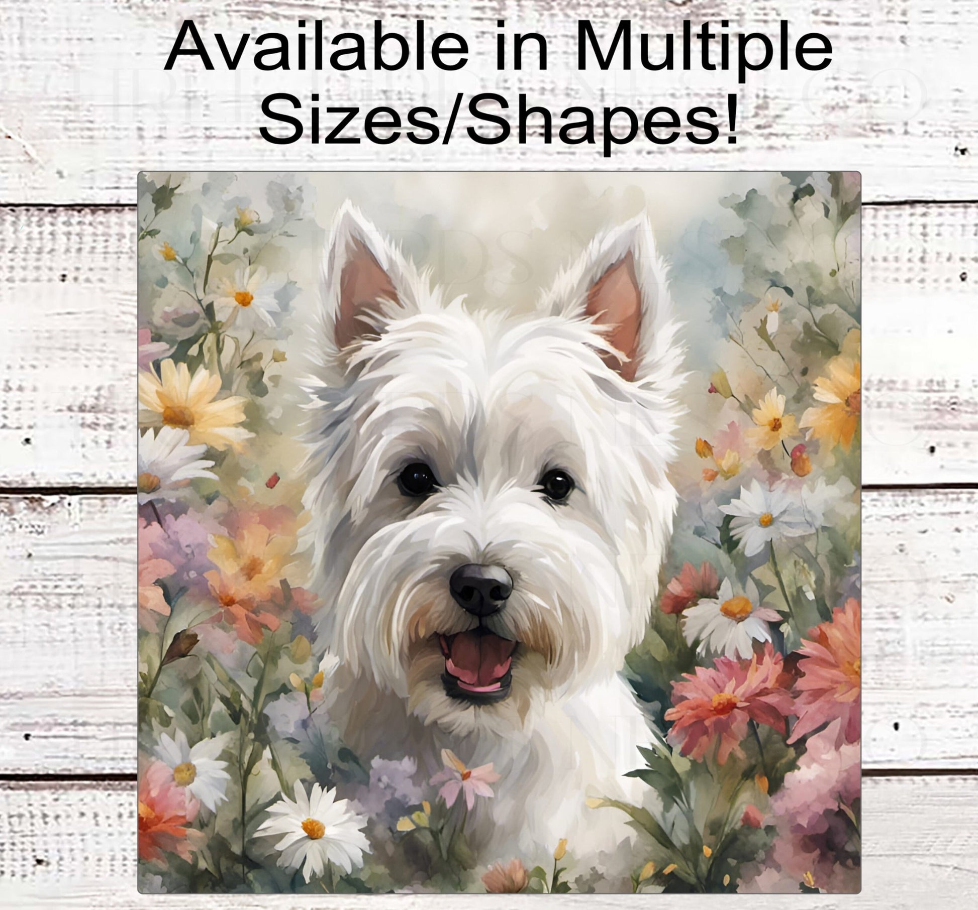 West Highland White Terrier Dog Wreath Signs - Westie Decor